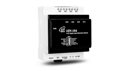 Четырехканальный Modbus RTU модуль обнаружения протечки жидкости iSN-104